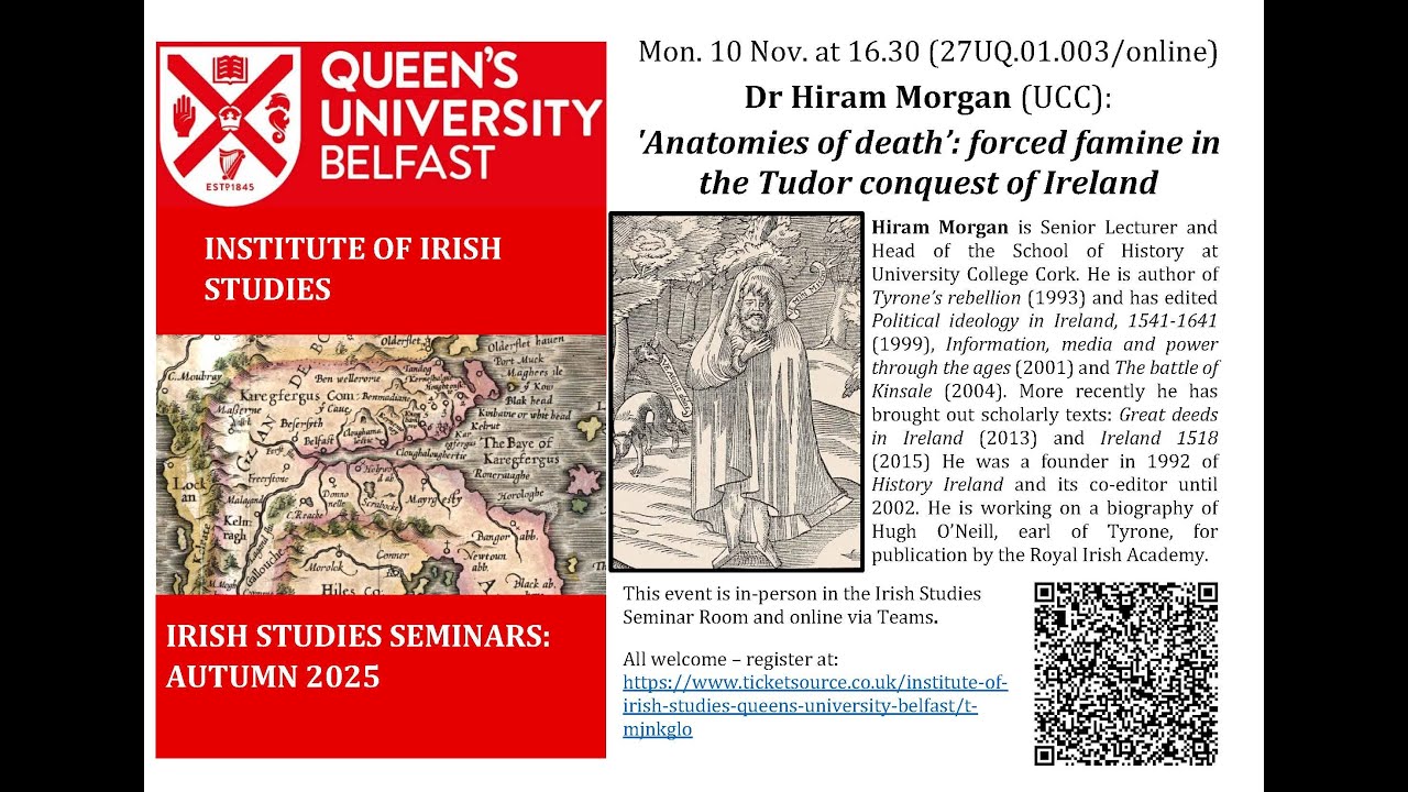 Irish Studies Seminar: Hiram Morgan