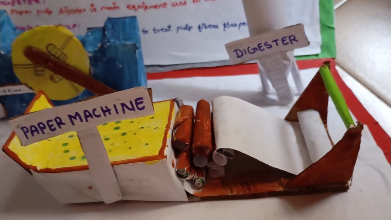 how to make the #paper #industry  #diy  model school project