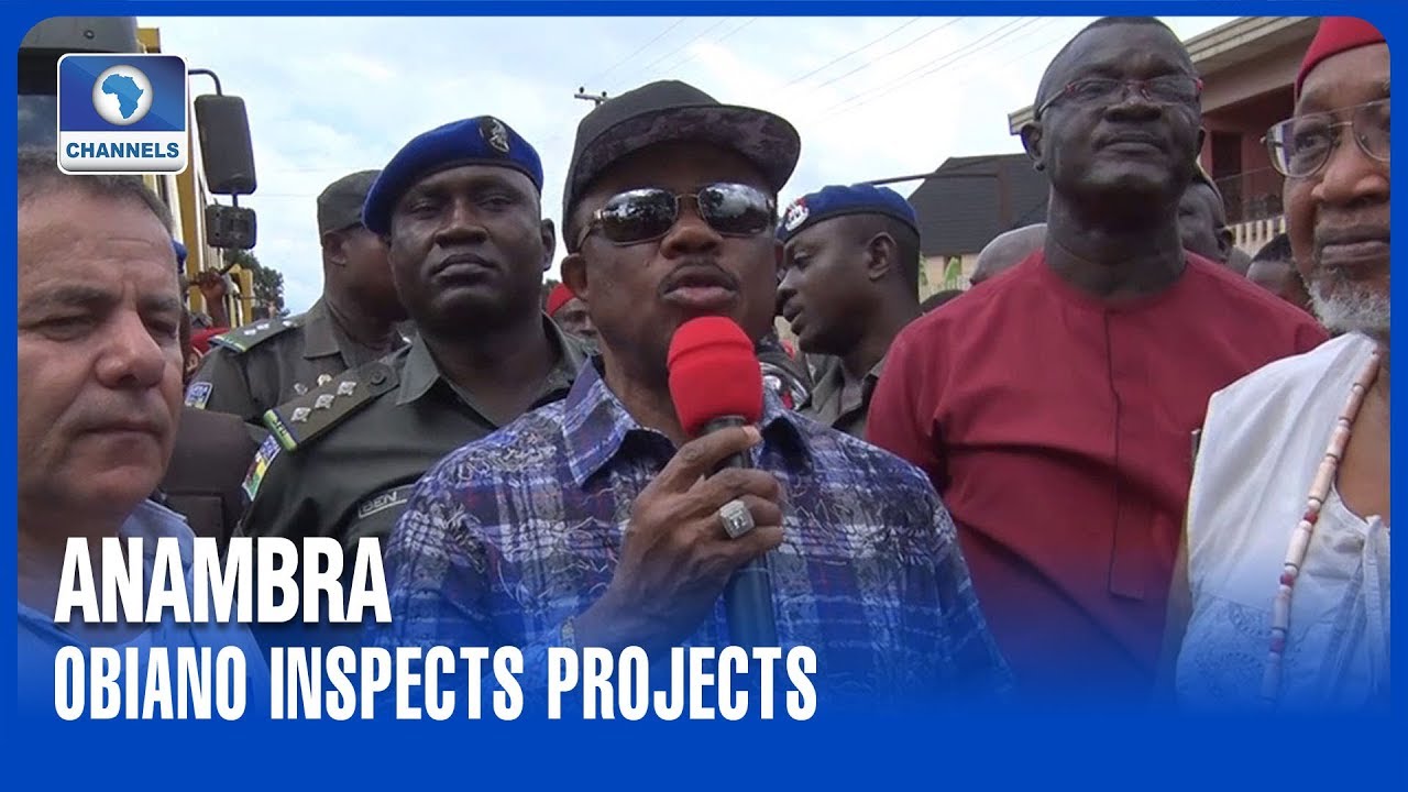 Obiano Inspects Road Projects In Aguleri, Ogbunike