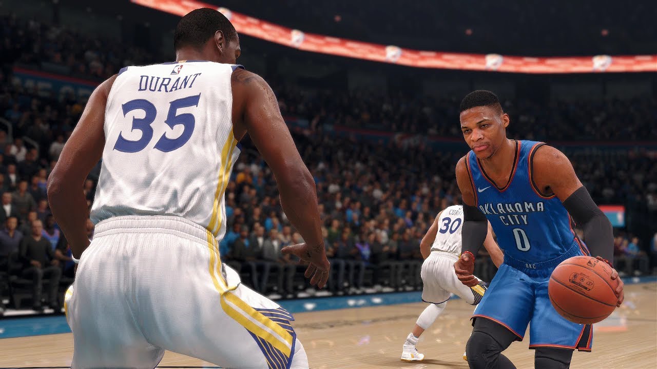 NBA Live 18 Game Of The Night - Golden State Warriors vs Oklahoma City Thunder NBA Live 18 Gameplay
