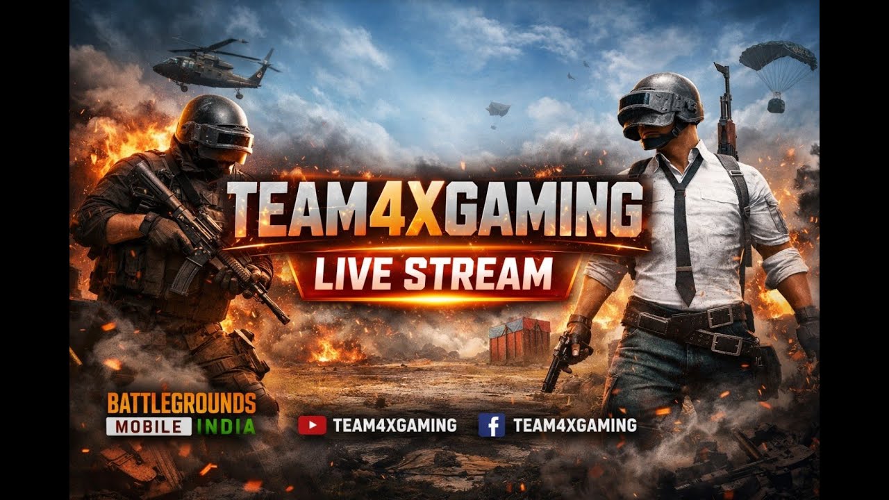 BGMI live with Team4Xgaming