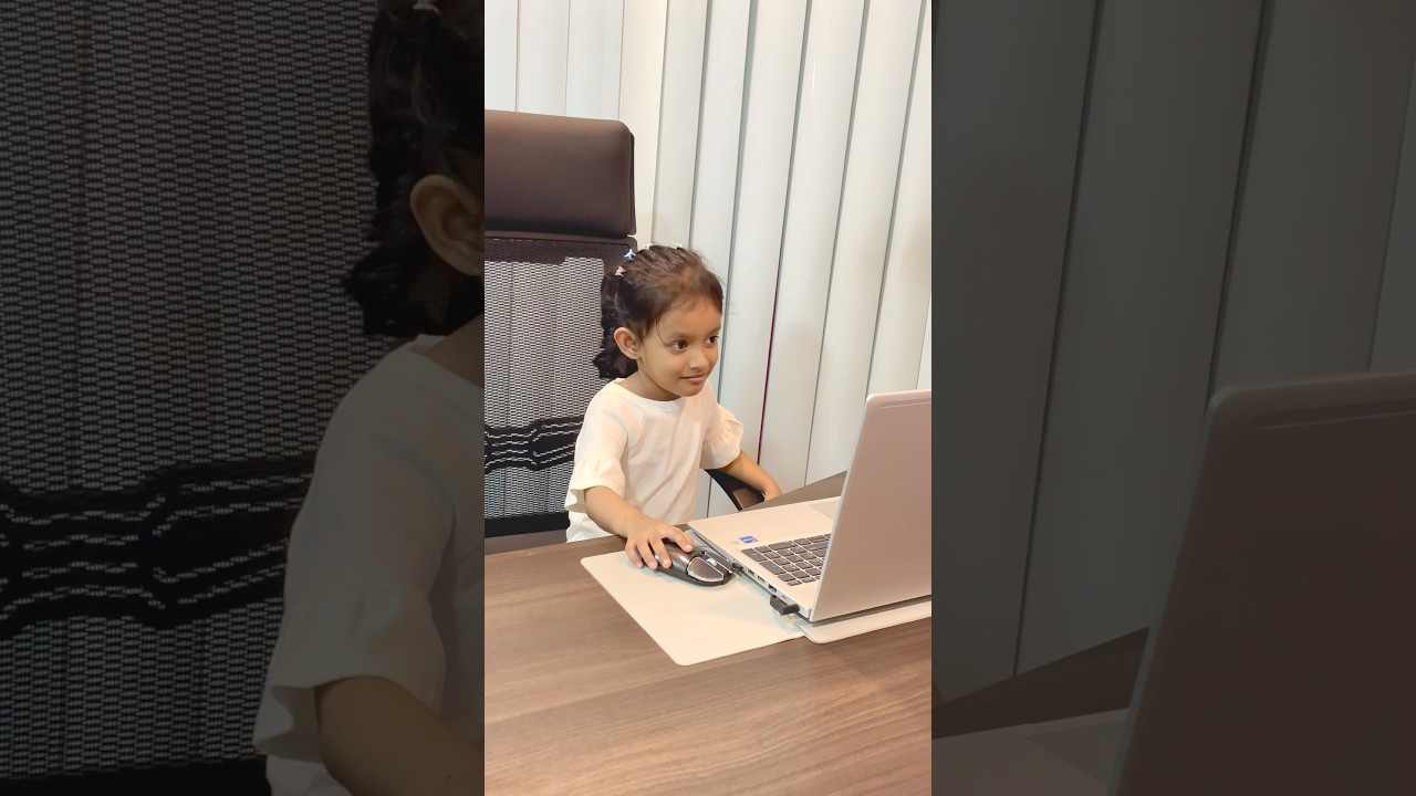Mini CEO at Work 💻✨ | Cute Kid in Action | #shorts