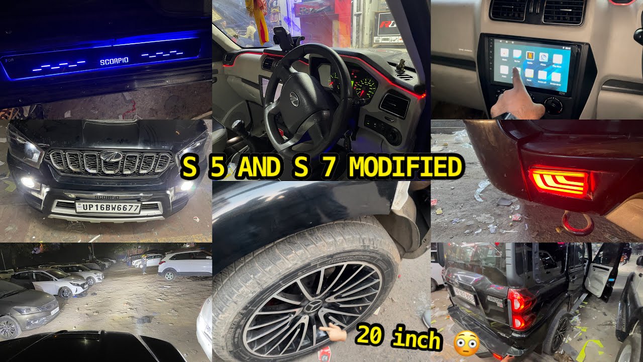Scorpio s5 modified|Scorpio s7 modified|🖤Black scorpio modified|20 inch alloywheels in scorpio,etc