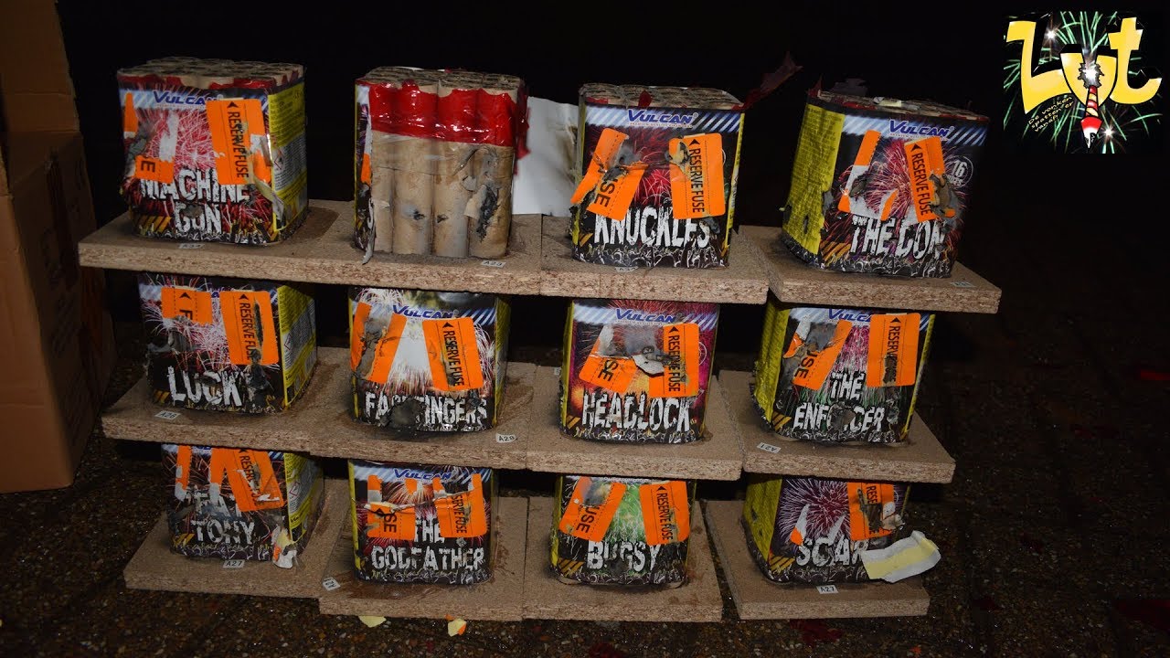 Bad Boys Assortiment Vulcan Fireworks 12 x 16 shots cakes