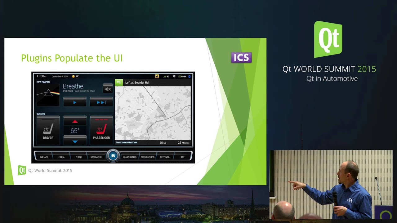 QtWS15- How to Implement an Automotive Infotainment System using Qt Quick, Dustin Kassman, ICS