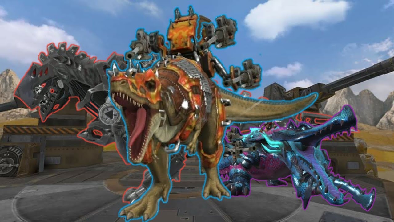 GIGANOTOSAURUS power , FUNNY VIDEO 04 / part 02 . ( JMW dino war )