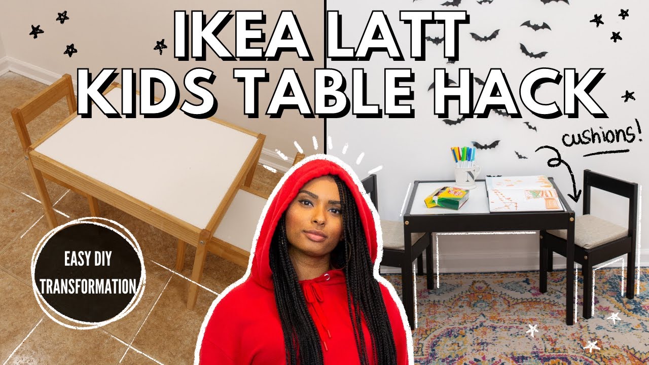Лайфхаки для детского стола IKEA I Простые советы по мебели I Комплект стола и стульев IKEA LATT ...