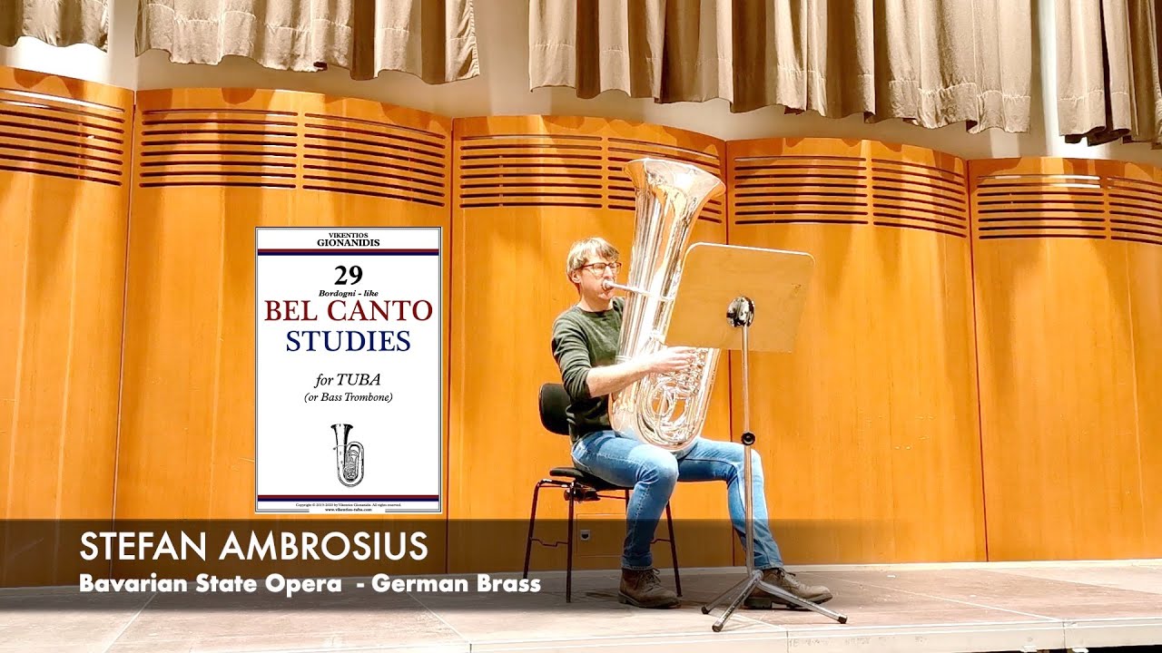 GIONANIDIS: 29 Bel Canto Studies for tuba | ✥No.3✥ | Stefan Ambrosius, Bavarian State Opera