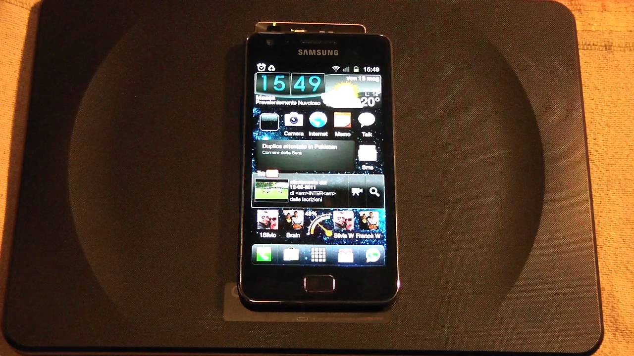 Samsung Galaxy S2 con 268 App installate