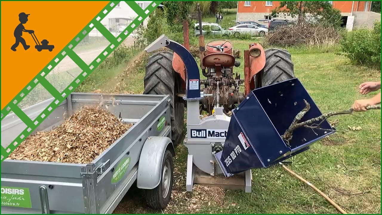 Funktionsvideo H&auml;cksler f&uuml;r Traktor BullMach ZEUS 100 PTO - H&auml;cksler - Gartenschredder