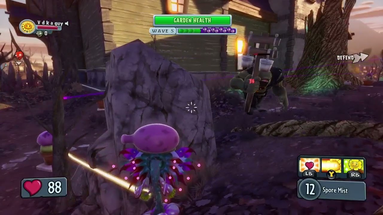Plants vs Zombies Garden Warfare Crazy Ops Solo 0 Vanquishes