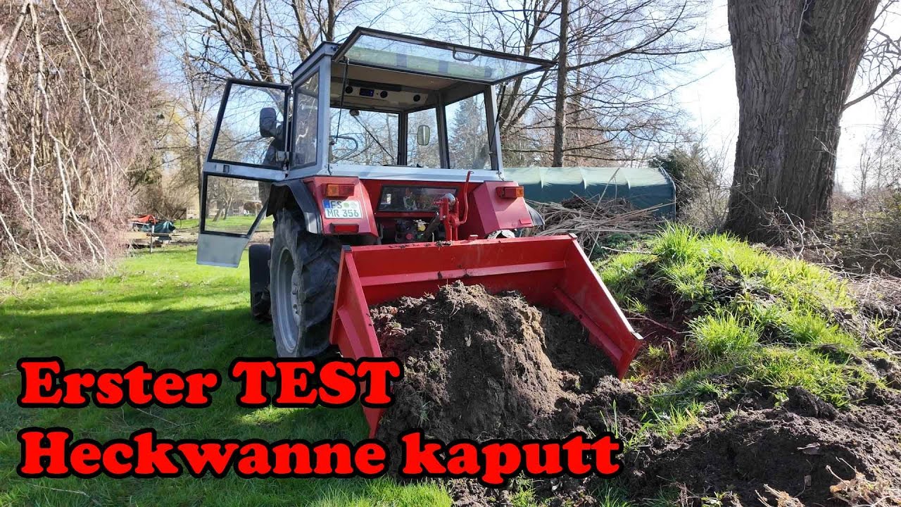 Heckwanne beim ersten Test gleich kaputt