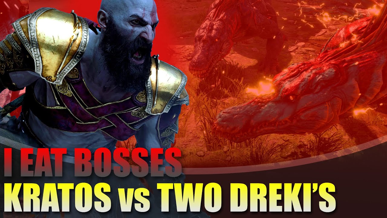 God of War Ragnarok - Two Dreki Boss Fight (No Damage Guide) GMGOW