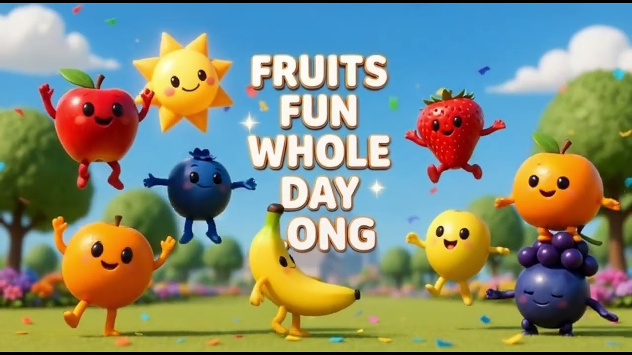 Fruit song for kids #kidssongs #rhymes #nurseryrhymes 