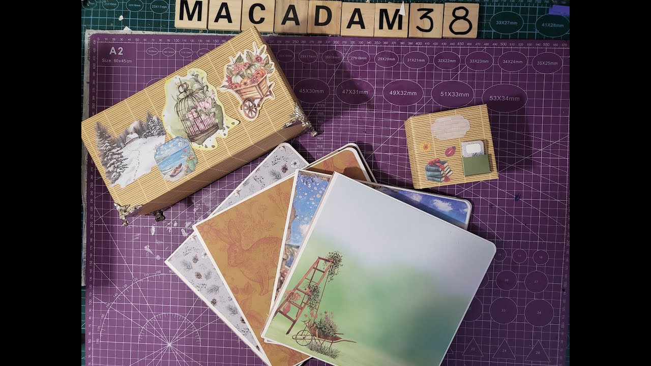 Tuto scrap 2 album en livrets 4 saisons