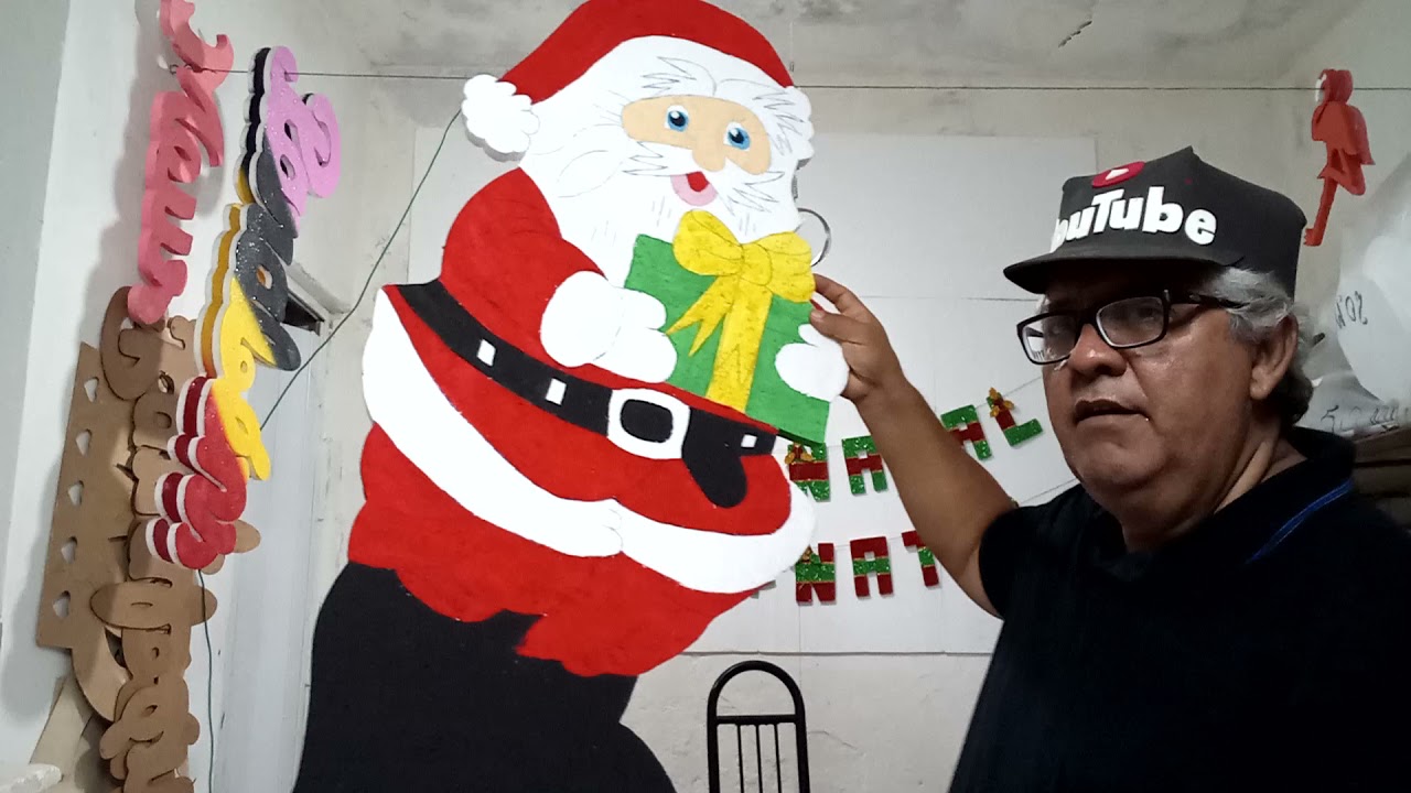 como fazer papai Noel de um metro