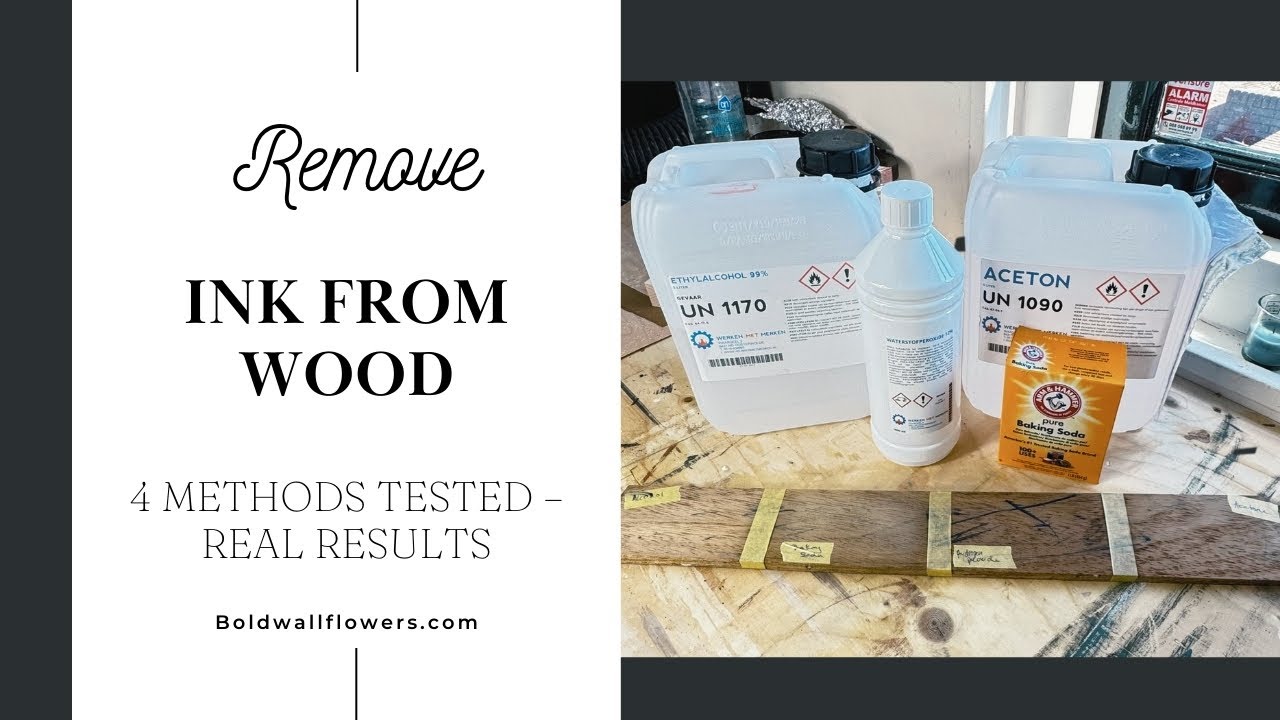 4 Ways to Remove Ink from Wood – I Tested Them All (Best & Worst Results)