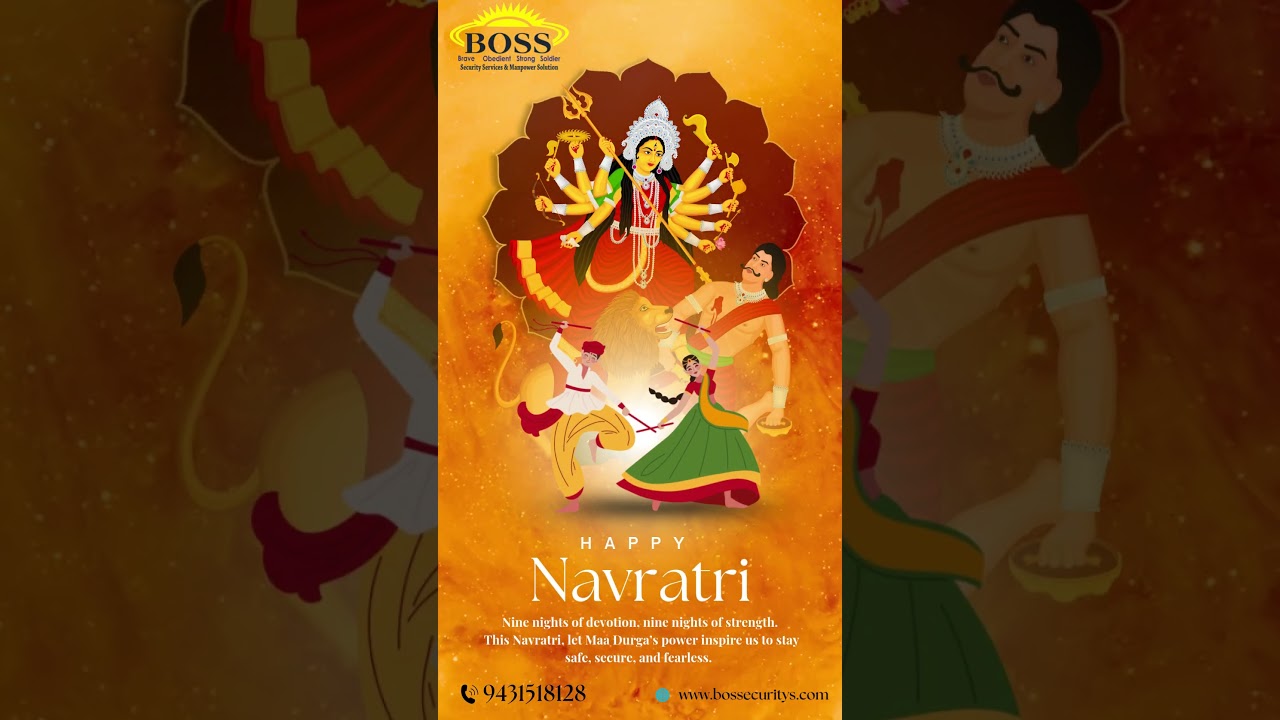 Shubh Navratri from Boss Security Agency, Ranchi! #24x7protection #eventsecurity #bosssecurityranchi