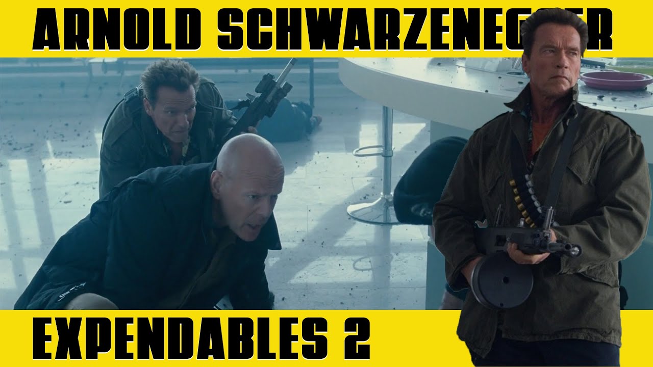 ARNOLD SCHWARZENEGGER Airport Ambush | THE EXPENDABLES 2 (2012)