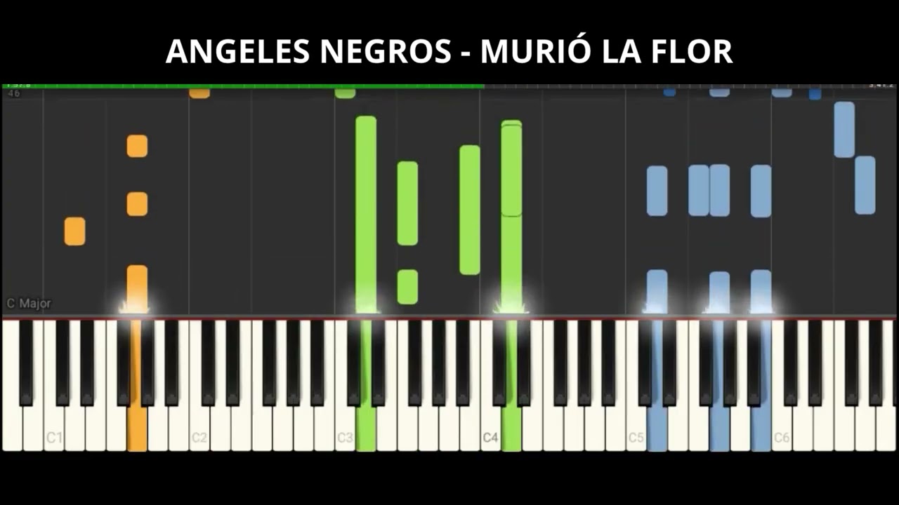 ANGELES NEGROS - MURIÓ LA FLOR 🎹🎙#tutorial #suscribete #piano #music #pianocover