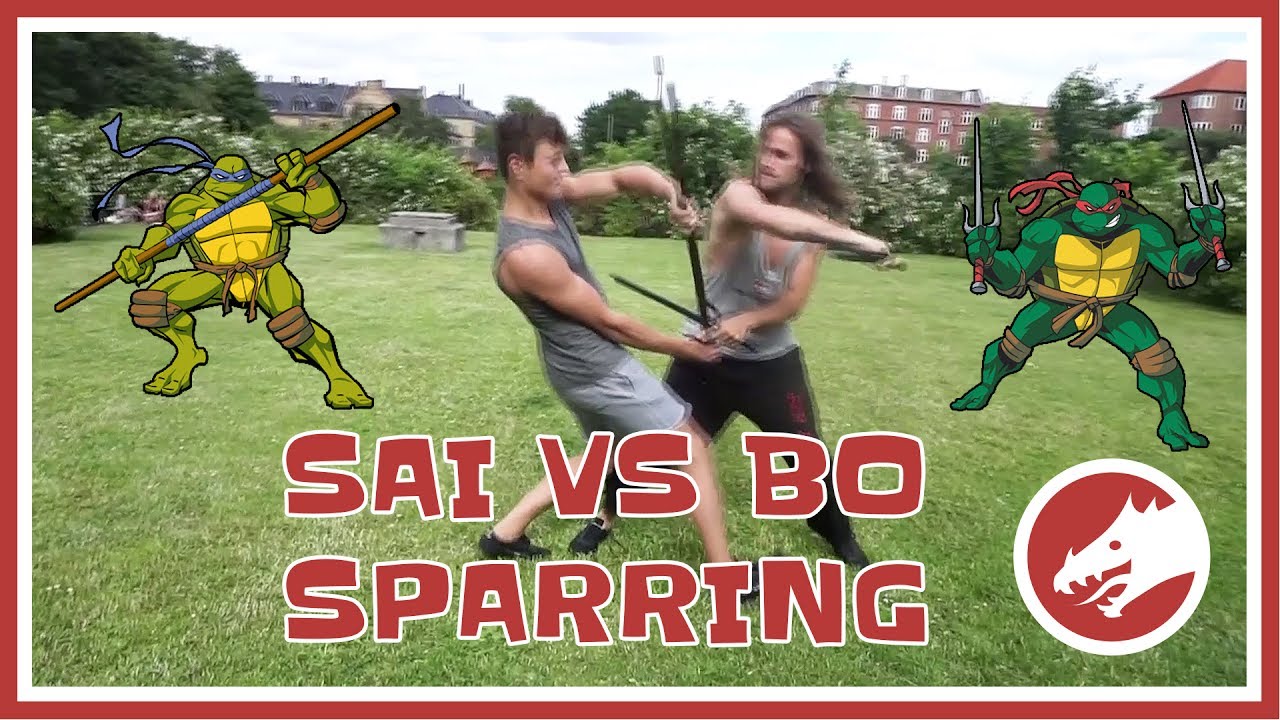 SAI vs BO! Sparring TMNT style!