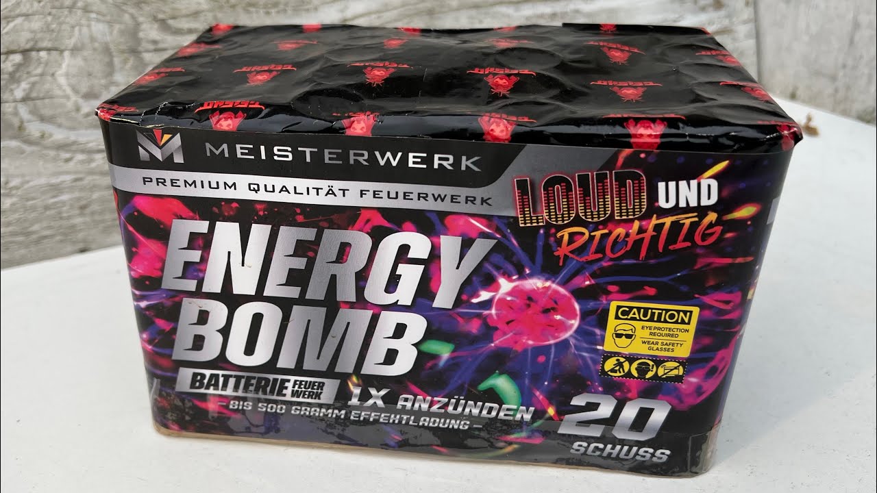 ENERGY BOMB 20 SHOTS | RUBRO VUURWERK  | vuurwerk Mania 