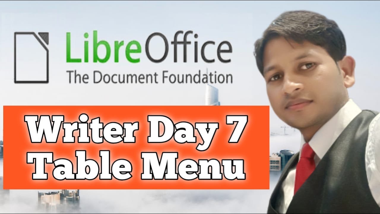 Table Menu Option in Libre office Writer in Hindi || By Dinesh Sir