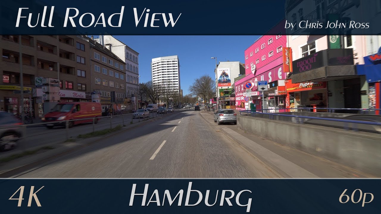Hamburg, Germany: St. Pauli, Altona-Altstadt - Reeperbahn, Holstenstraße - 4K (UHD/2160p/60p) Video