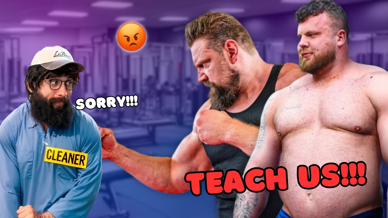 ANATOLY Scares BODYBUILDERS Egos With A 32kg Mop... #7 | Anatoly Gym Pranks