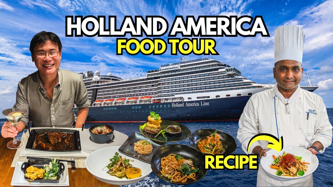 I Ate at Every Restaurant on Holland America Cruise: Specialty Food Tour, Review & Recipe!