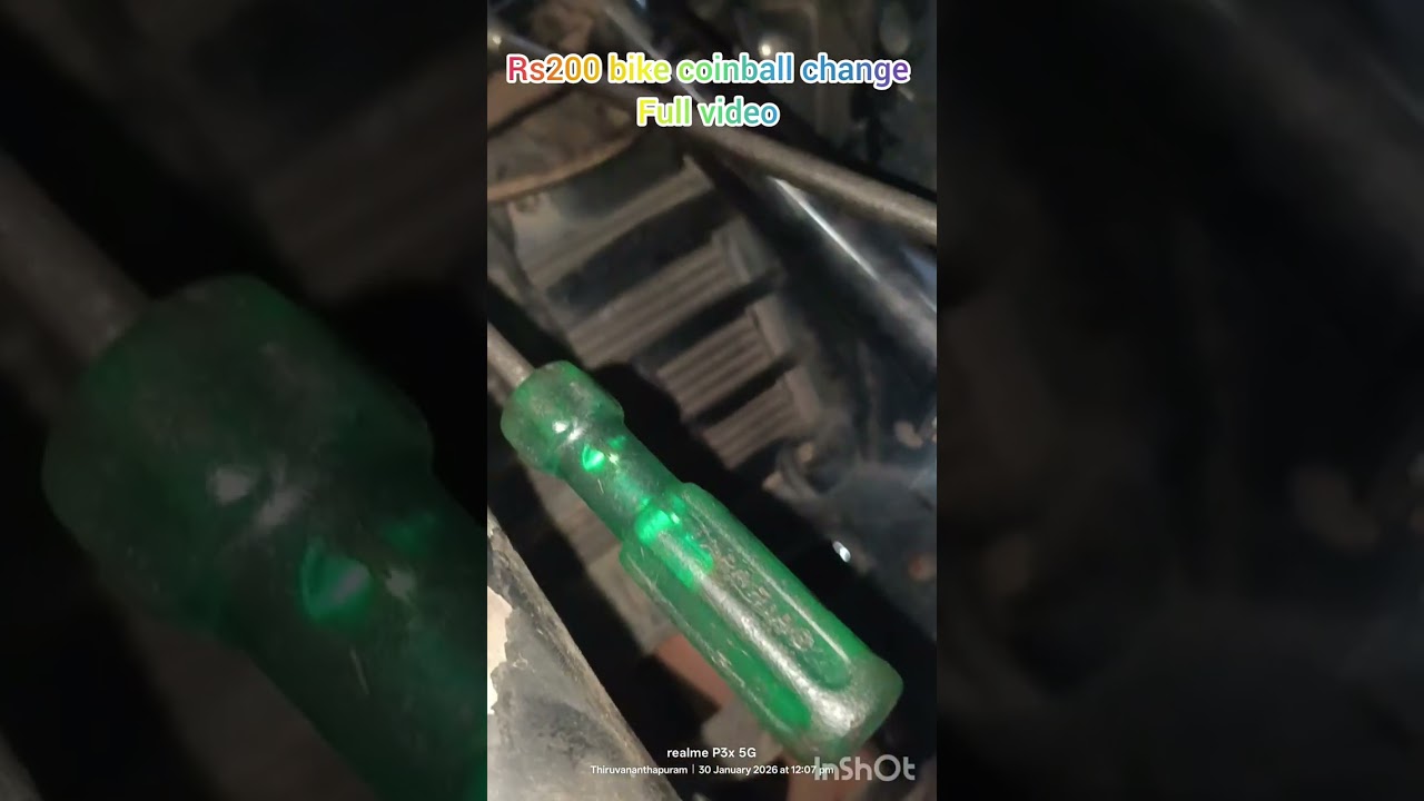 RS200 bike ka coinball (ball racer set) changing full video #automobile #rs200 #mechanic #https 