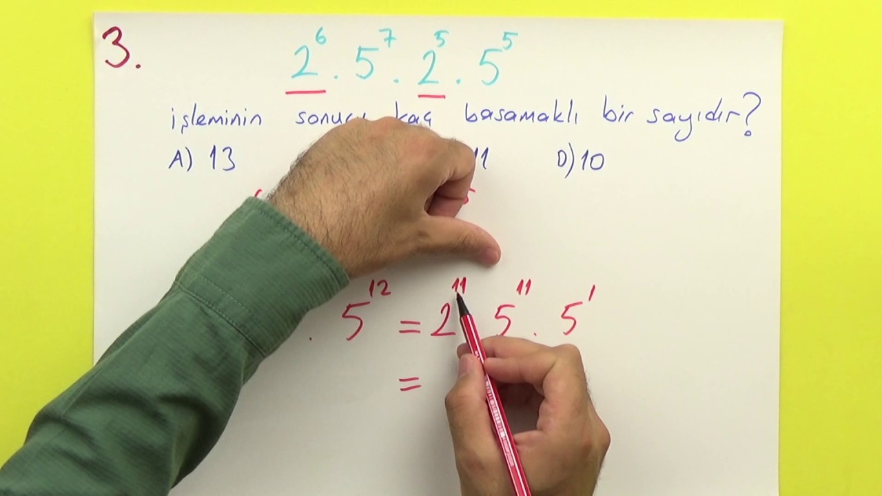 8. SINIF - ÜSLÜ SAYILAR - Şenol Hoca (pratik bilgilerle)