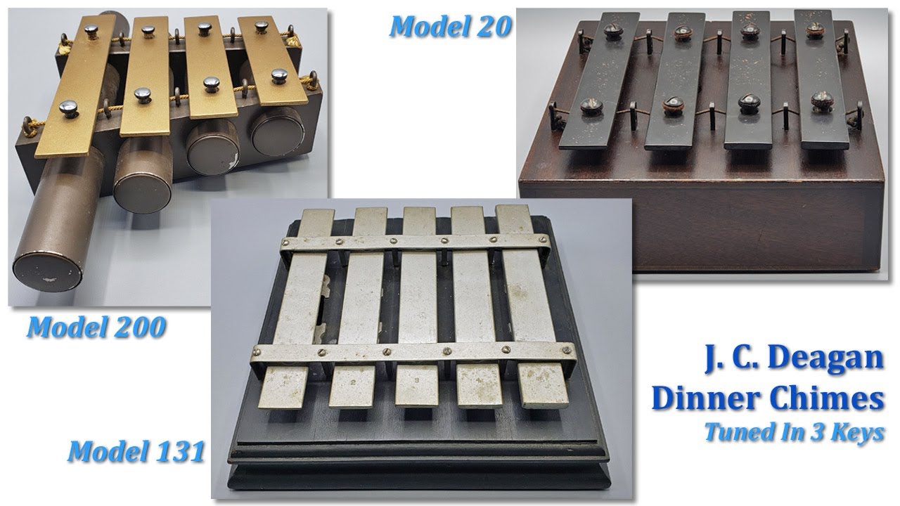 J. C. Deagan Dinner Chimes: 3 Models, 3 Keys