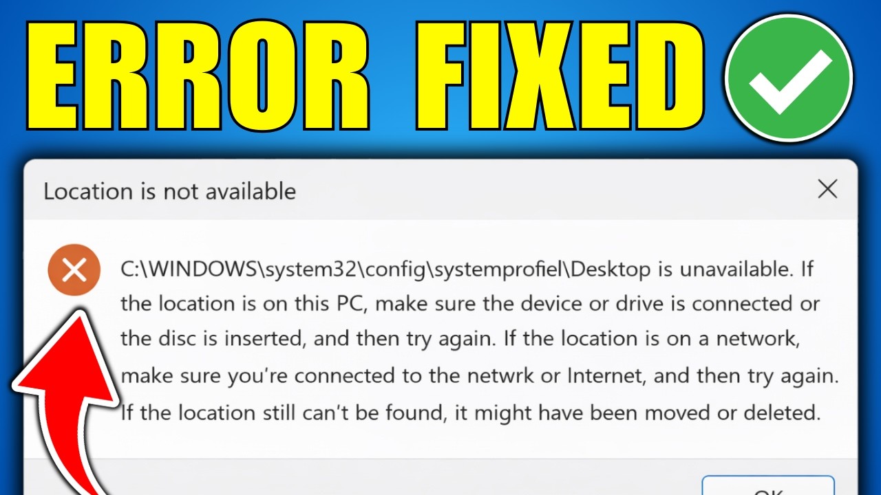 Исправление ошибки &laquo;Местоположение недоступно&raquo; в Windows 11