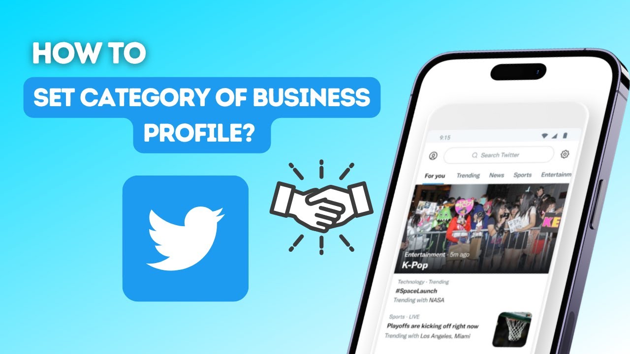 How to set the category of your business profile on Twitter?