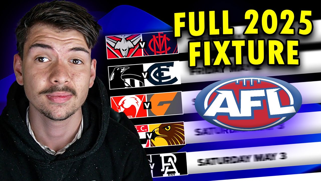 Я создал полный календарь игр AFL на 2025 год!!!