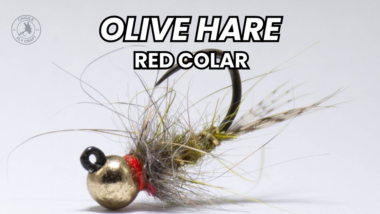 Olive Hare Red Colar | Fly Tying Tutorial | Мушичарење | Маслинаста Зајак Нимфа Со Црвен Врат