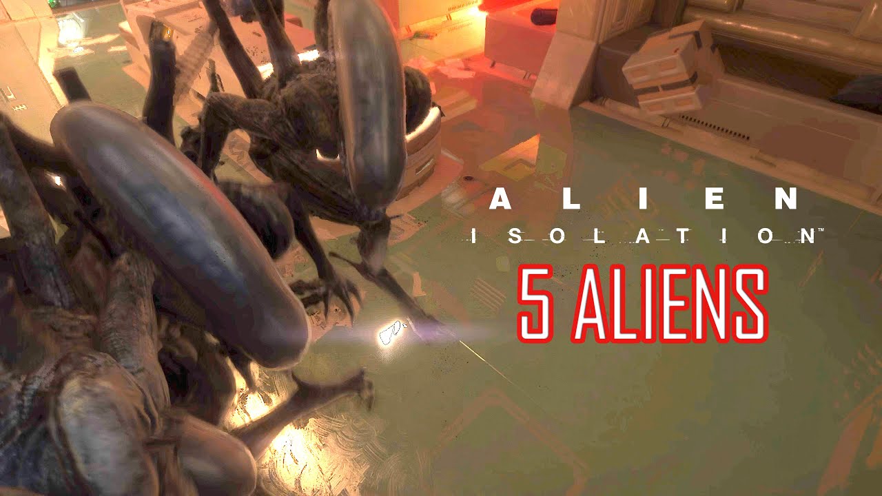 Alien: Isolation - I Tried Escaping 5 XENOMORPHS (It Broke the Game)