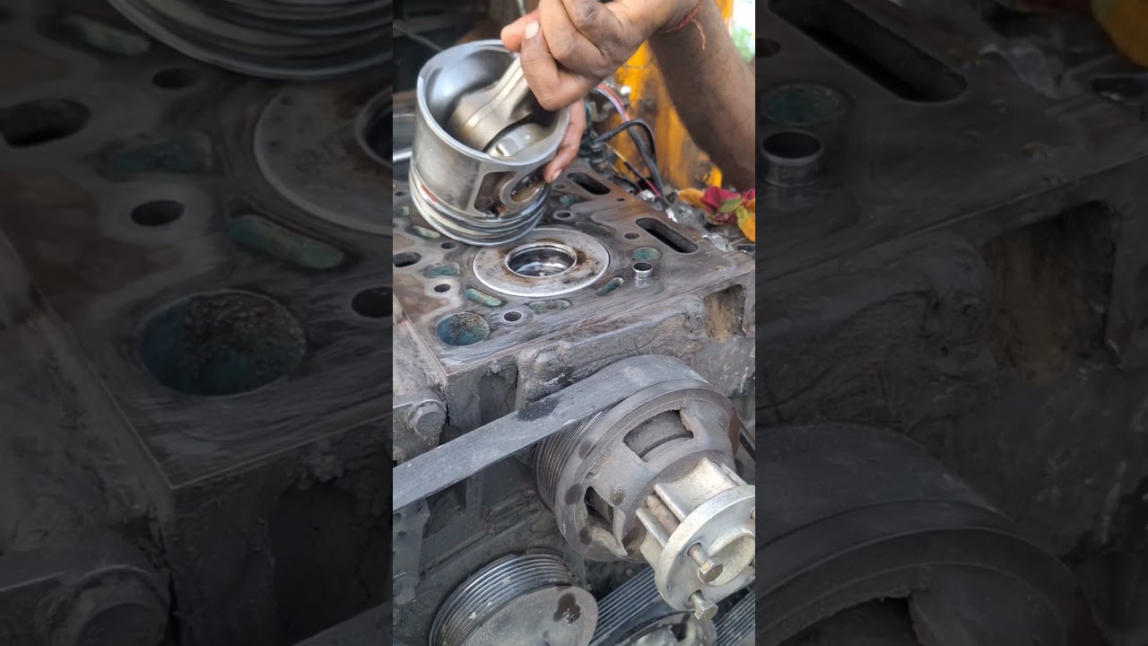 #video JCB 3DX ring piston new model mechanic video