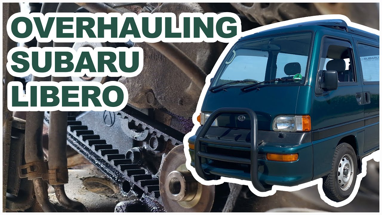 Subaru Libero 1994 - changing timing belt, water pump and other stuff