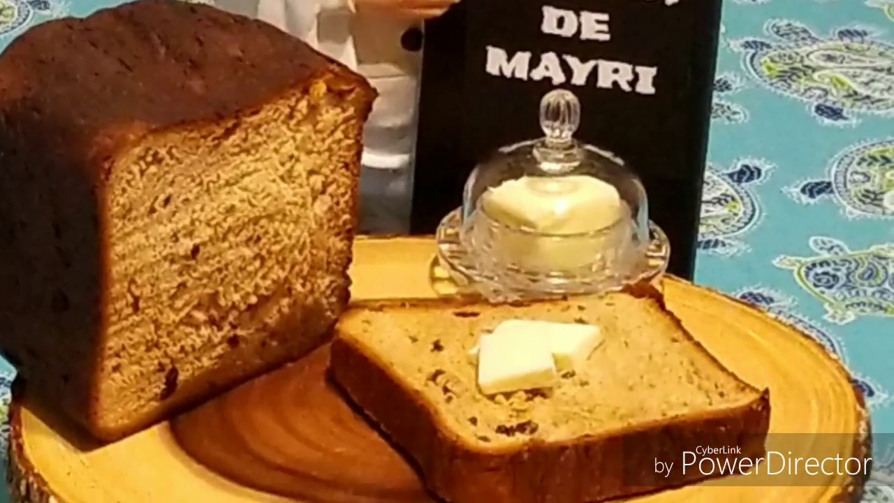 PAN CON CANELA Y PASAS EN PANIFICADORA/ MAQUINA PARA HACER PAN