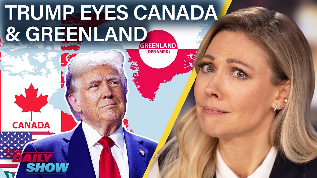 Trump Ratchets Up Call to Annex Canada & Greenland as Trudeau Says He'll Resign | The Daily Show