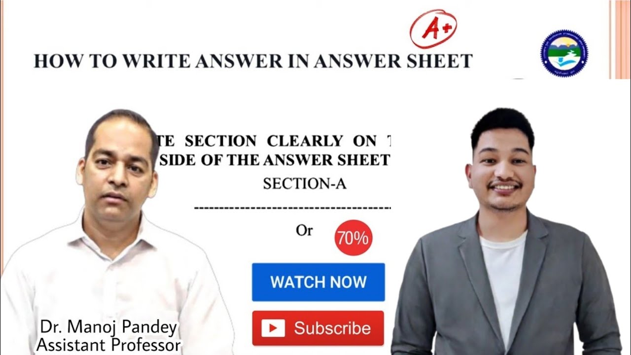 UOU EXAMINATION 2024 || HOW TO WRITE A  ANSWER IN UOU EXAM 2024 || UOU EXAM 2024