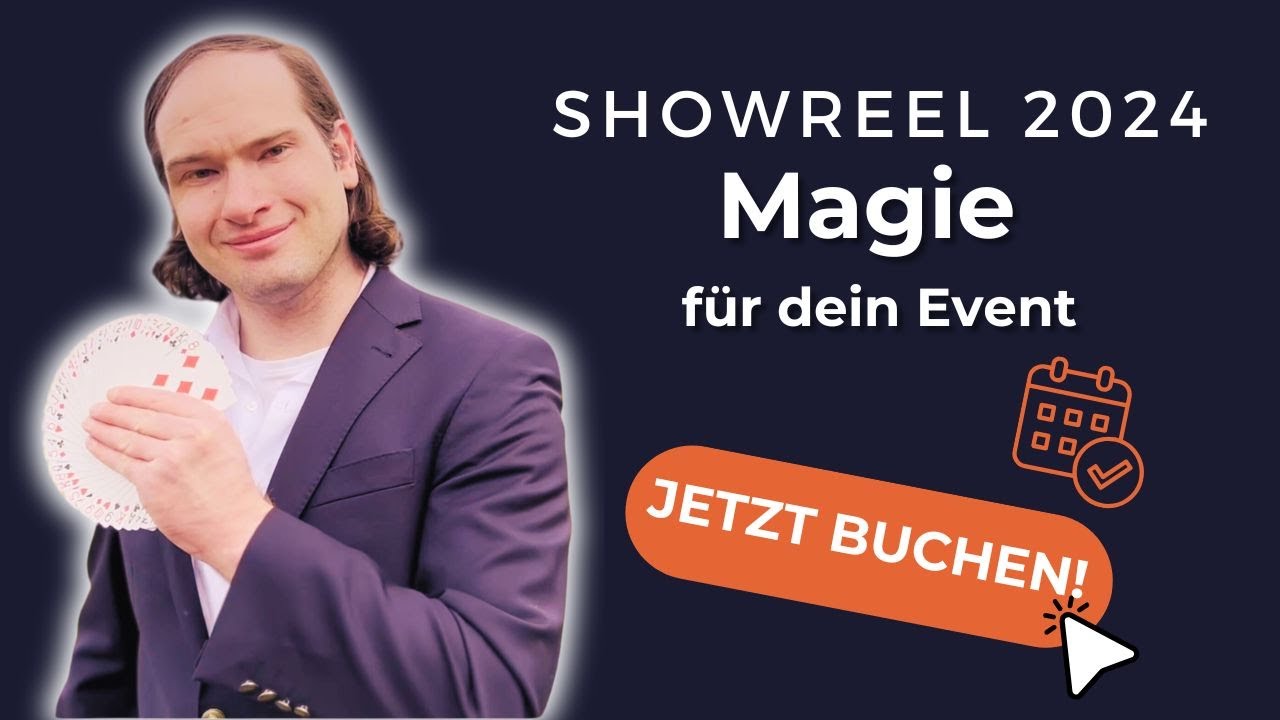 Zauberer N&uuml;rnberg, F&uuml;rth | Showreel 2024 | Zauberer jetzt buchen