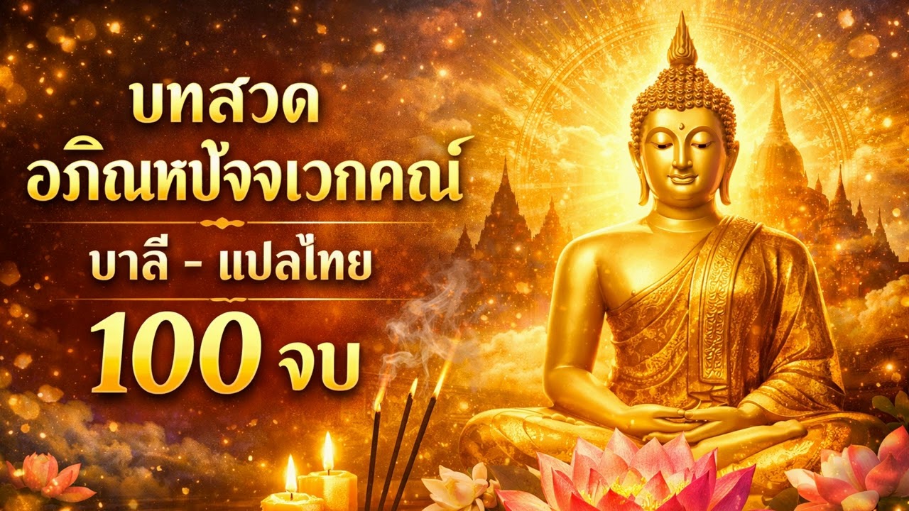 สวดพิจารณาสังขาร 100 จบ (แปลไทย) แก่ เจ็บ ตาย เป็นธรรมดา #สวดมนต์
