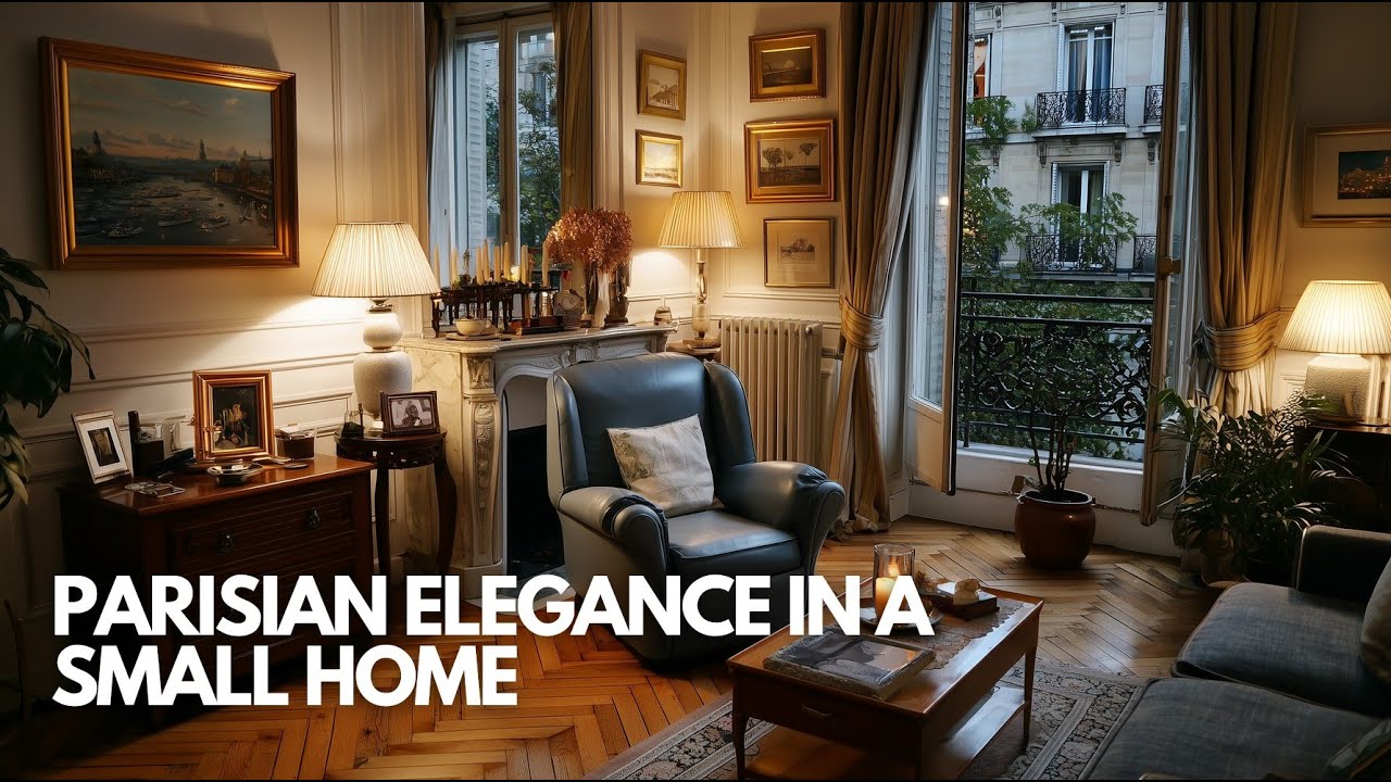 Parisian Elegance in a Small Home: Elegant Living for Cozy Interiors