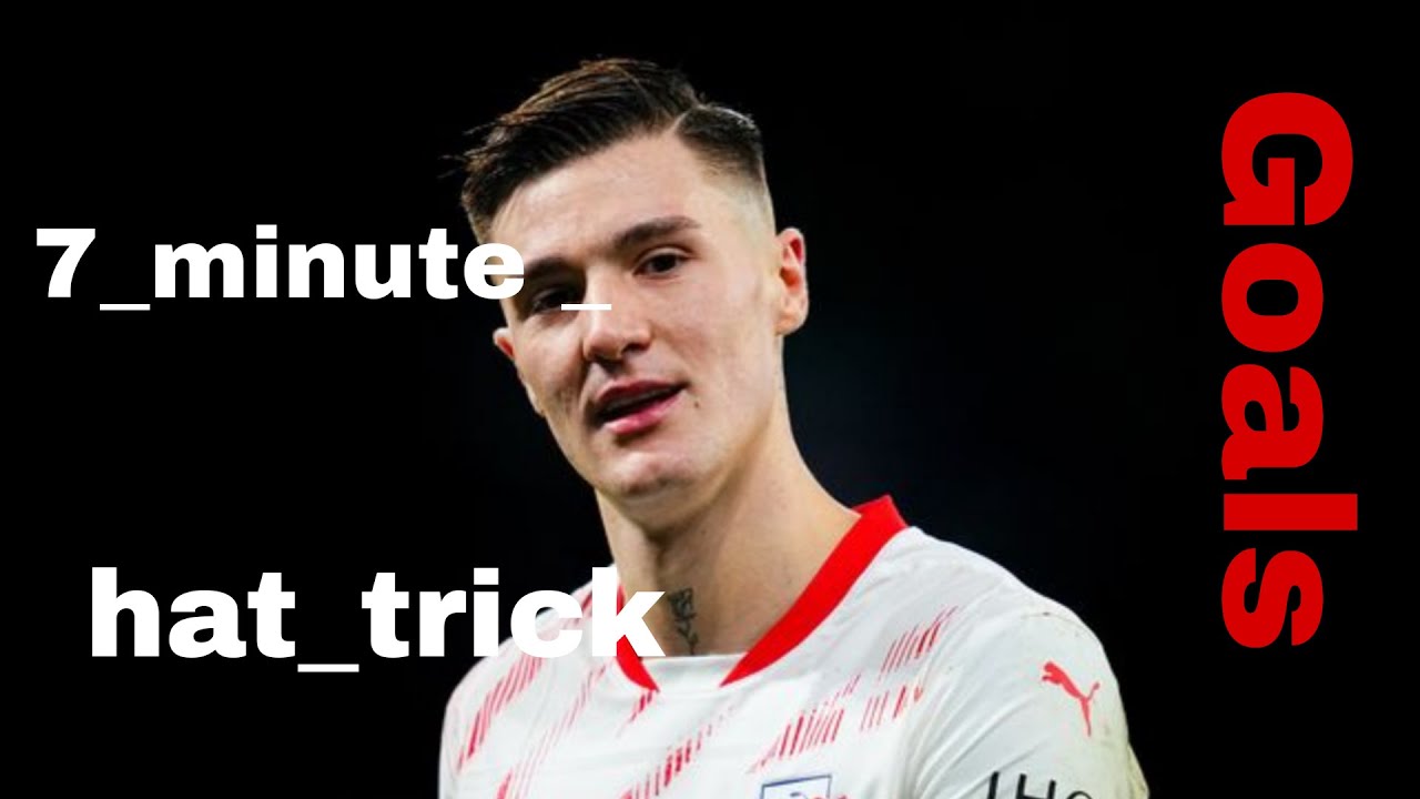 Benjamin Sesko Vs Rapid Wien   7 minute hat trick ⚽️ ⚽️ ⚽️ 🔥