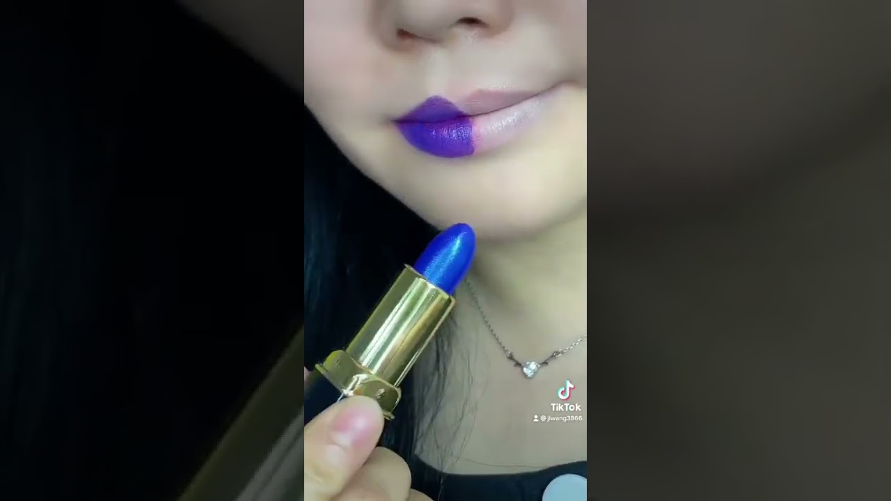 Blue lipstick