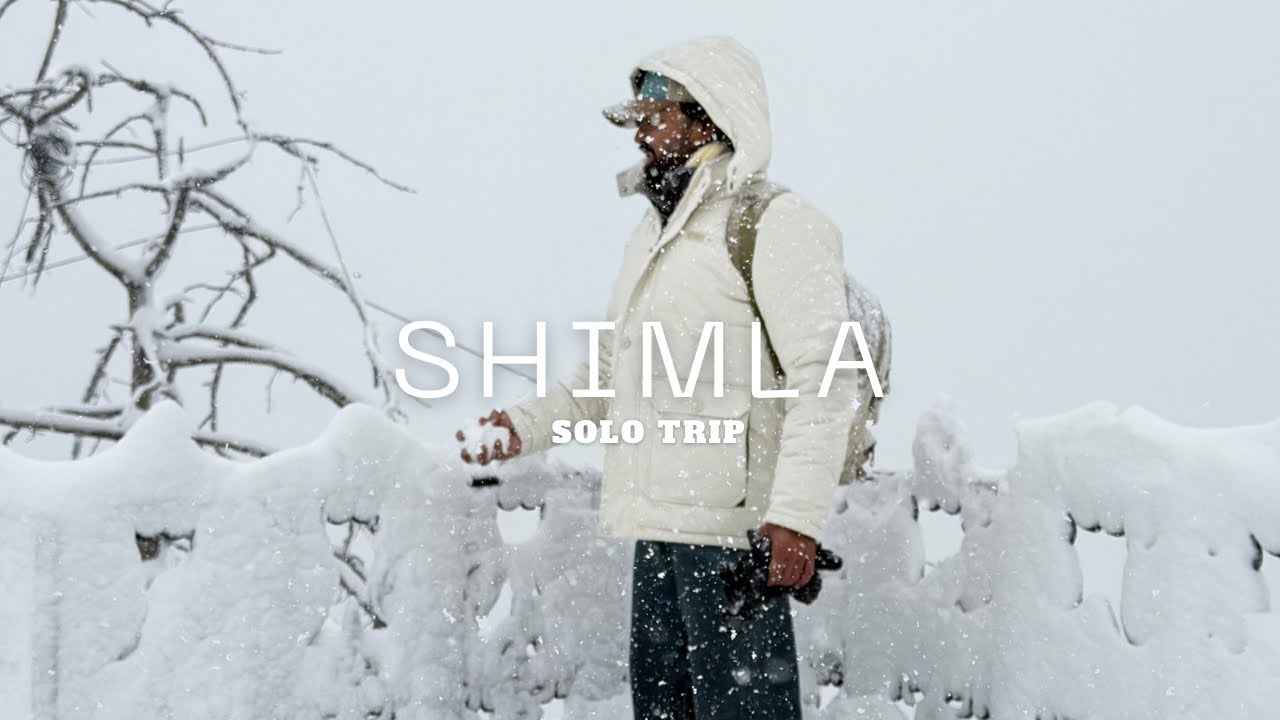 My first solo trip to Shimla ❄️|snowfall and toy train |jakhu temple 