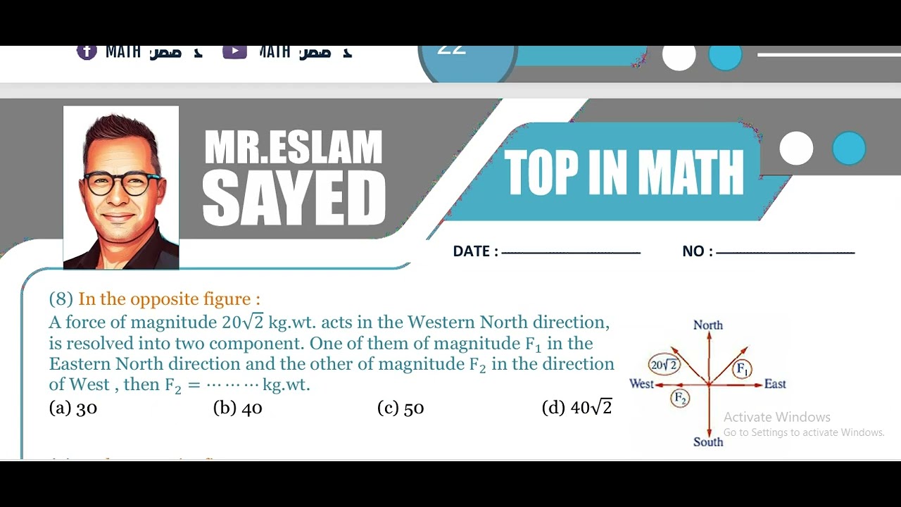 Mr.Eslam Sayed Sec.2 H.W. 